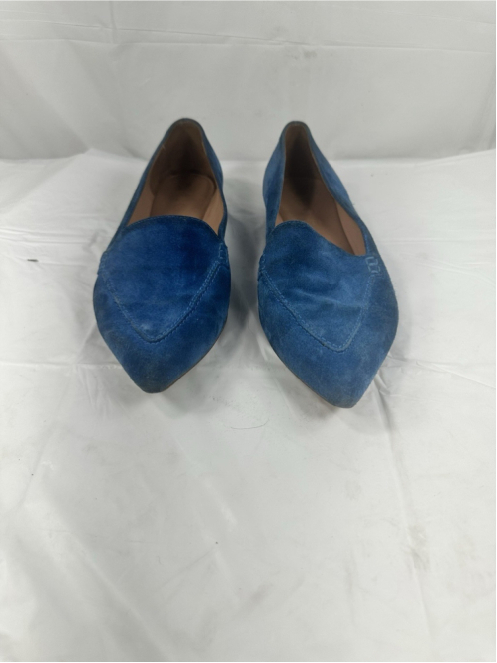 M.Gemi The Gia hidden wedge blue Suede Leather Flats Size 9.5